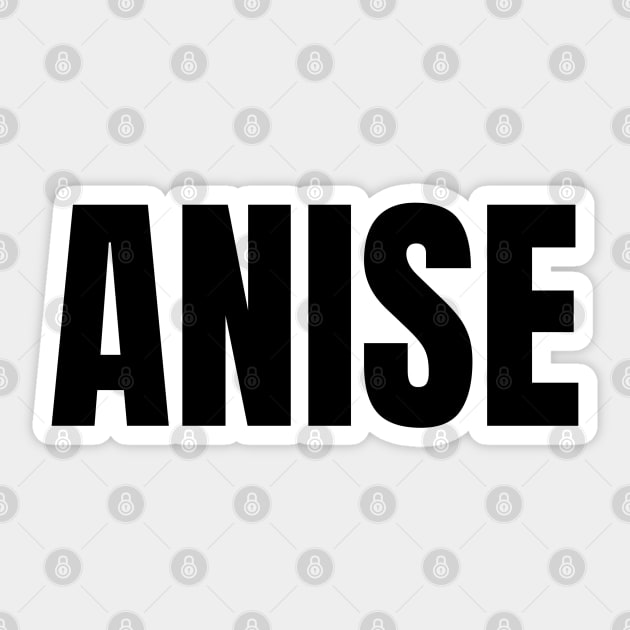 Anise Word - Simple Bold Text Sticker by SpHu24